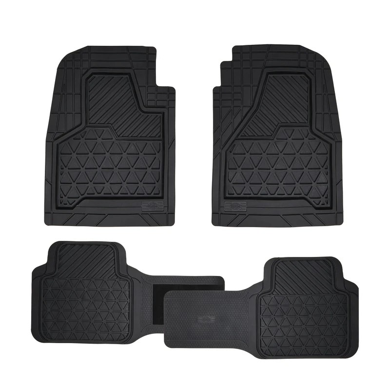 Dickies® 3-Piece Black Adjustable-Runner Truck Floor Mats