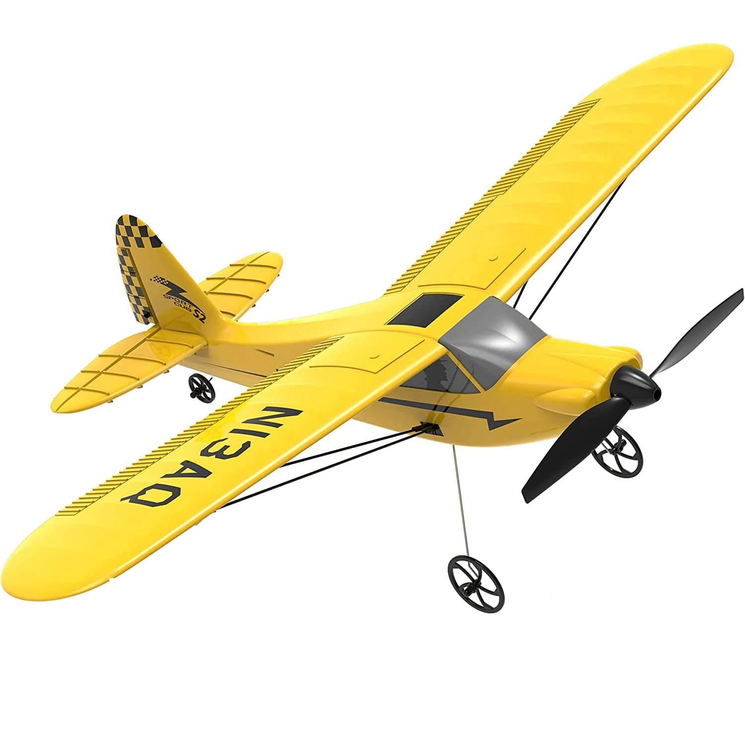 VOLANTEXRC Sport Cub S2 - 3CH RC Plane (PNP Version, without Battery & Without Transmitter) with 6-Axis Gyro & One Button Aerobatic - 3-Channel Plane for Beginners
