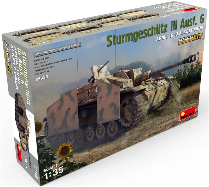 Miniart 1:35 - Sturmgeschtz III Ausf G Alkett (Int Kit)