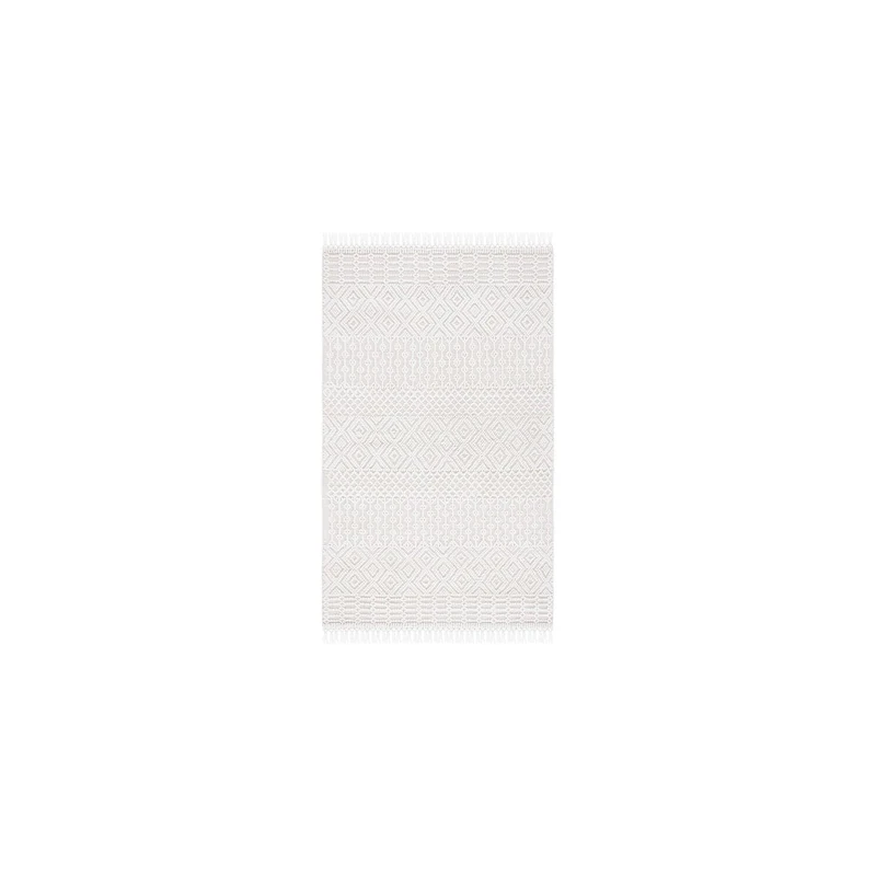 Safavieh Boho Rug for Living Room, Dining Room, Bedroom - Casablanca Collection, Short Pile, in Ivory, 90 x 150 cm - Image 1