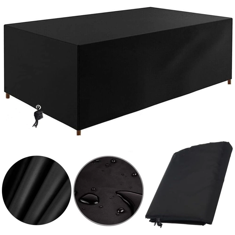 Garden Furniture Covers Waterproof 150x80x70cm, Garden Table Cover Oxford Outdoor Patio table Covers Rectangular Cover Windproof Anti-UV for Table Chairs Rattan Sofa (150x80x70cm)