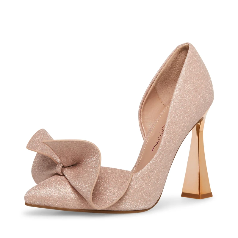 Betsey Johnson Women's Nobble Pump, Champagne, 7.5 UK