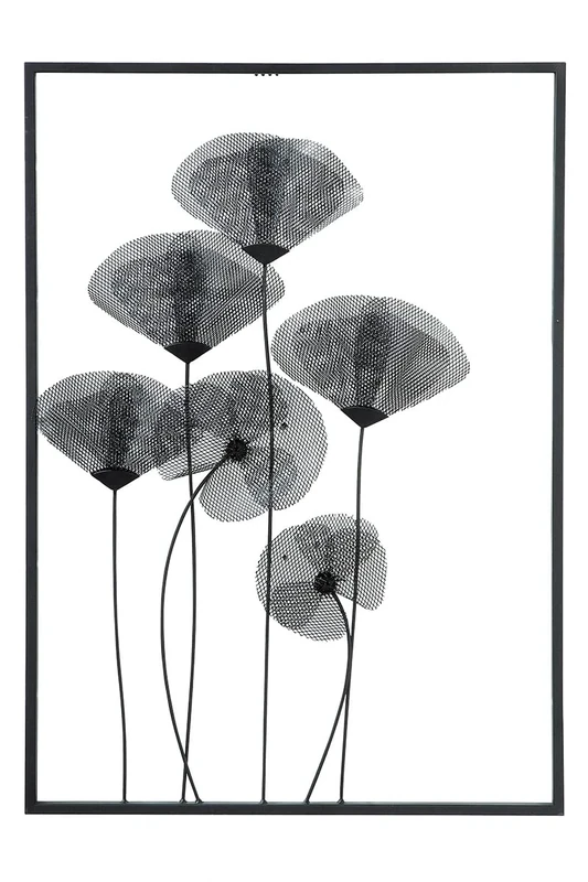 Casablanca Metal Wall Art - Black - Height 70cm