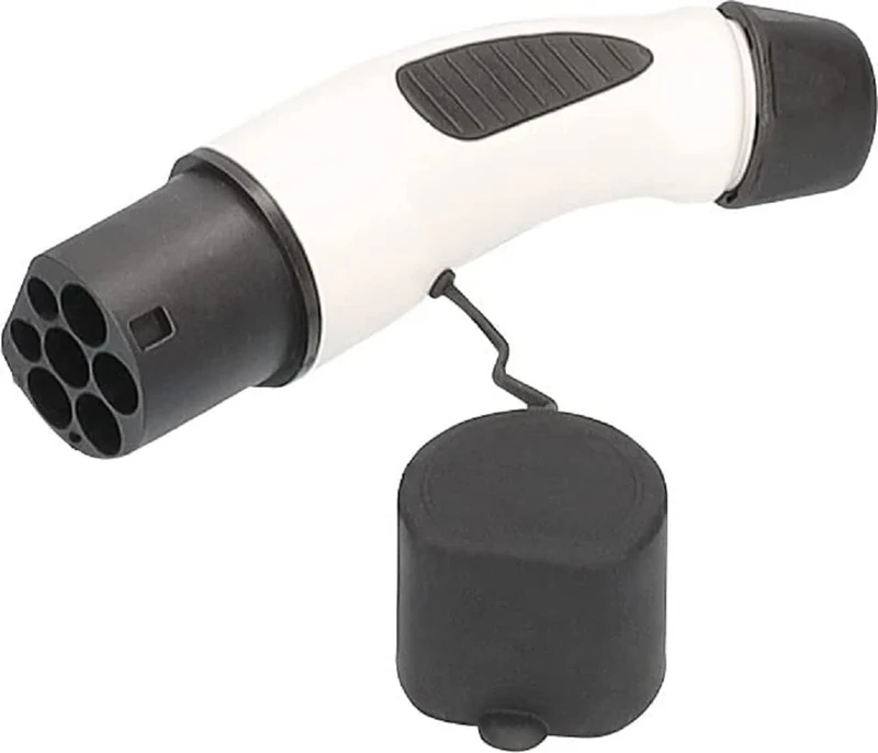 as – Schwabe Replacement Plug for Electric Vehicle Charging Cable Type 2 - Charging Station Side - 11 kW / 16 A / 400 V / 3-Phase - Mode 3 - E-Car EV/PHEV Replacement Plug - IP44 - Black/White, 65142 - Image 1