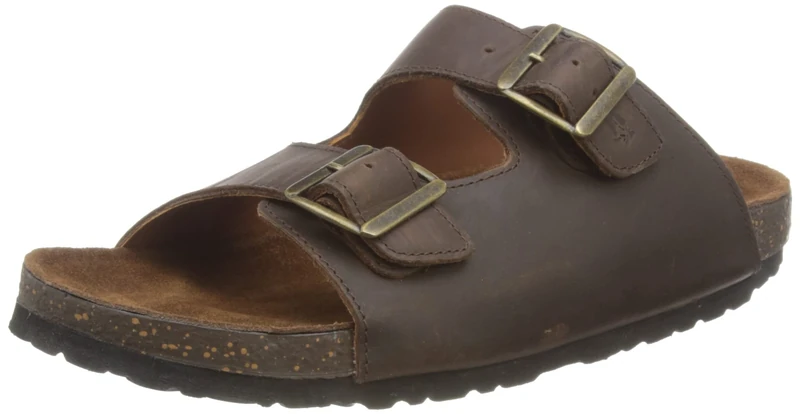 Hush Puppies Men's Nash Slider, Brown, 6