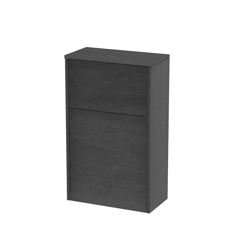Hudson Reed NPF2241 Juno Modern Bathroom WC Unit (Excluding Pan and Cistern), 550mm, Woodgrain Graphite Grey - Image 1