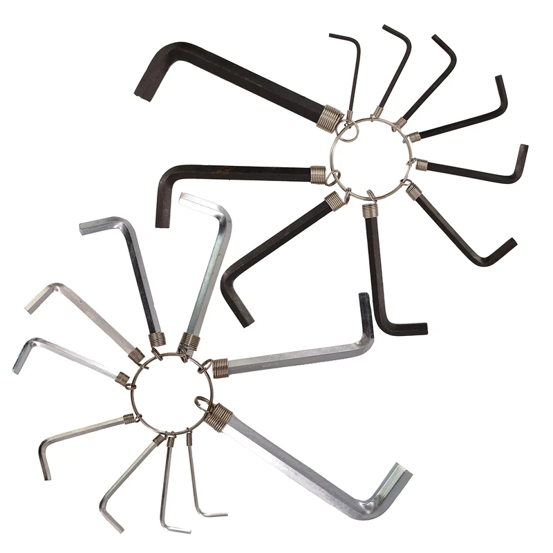 D.A.Y. Republic 20 Piece HEX Key Allen Key Set ON A Convenient Metal Ring, Metric 1.5mm 2mm 2.5mm 3mm 3.5mm 4mm 5mm 5.5mm 6mm 8mm 1/16” 5/64” 3/32” ⅛” 5/32” 3/16” 7/32” 15/64” ¼” 5/16” (20 Piece Set)