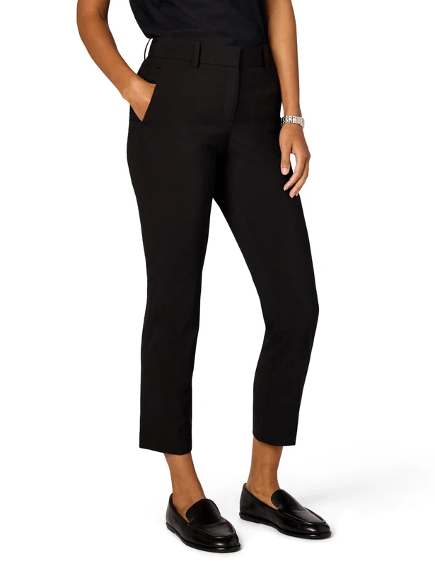 Theory Women's Treeca Business Casual Pants, Black, 2