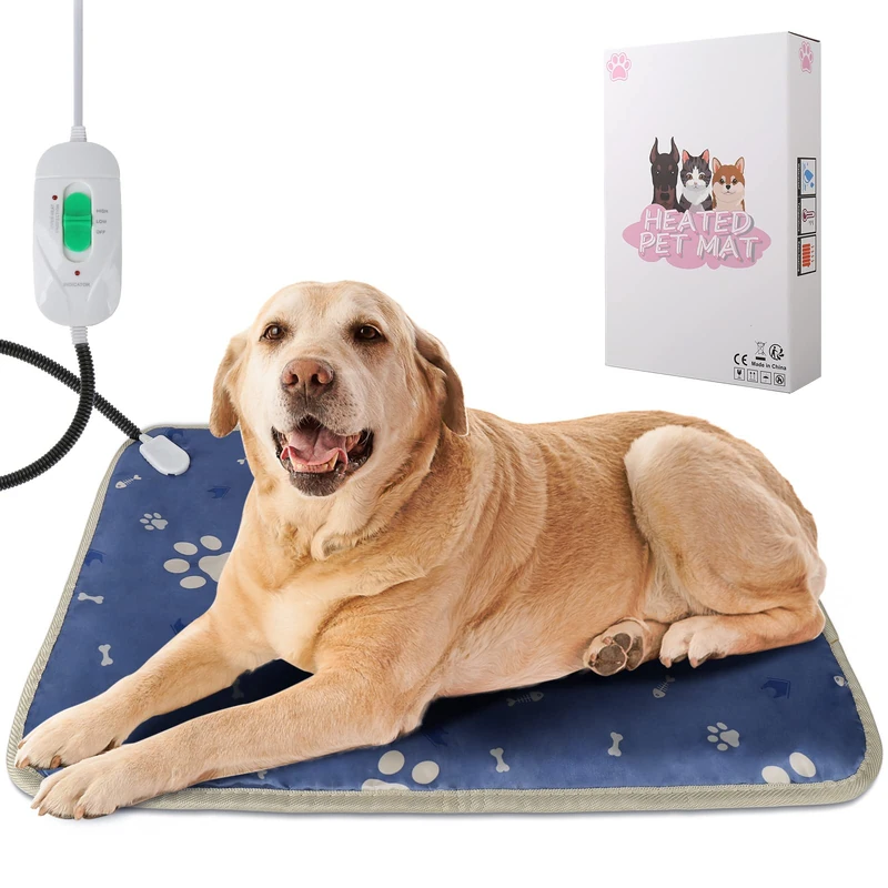 secretmotion Pet Heating Pad for Cats and Dogs Thermal Blanket with Chew Cable