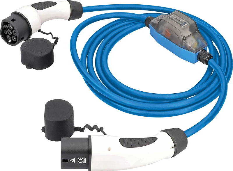 as - Schwabe Charging Cable for Hybrid & Electric Car Mode 3, with ROCO Electricity Meter, 230 V / 16 A, Type 2, 1-Phase 3.6 kW, 5 m, Includes Storage Bag, Operating Temperature Range -30 °C to +50