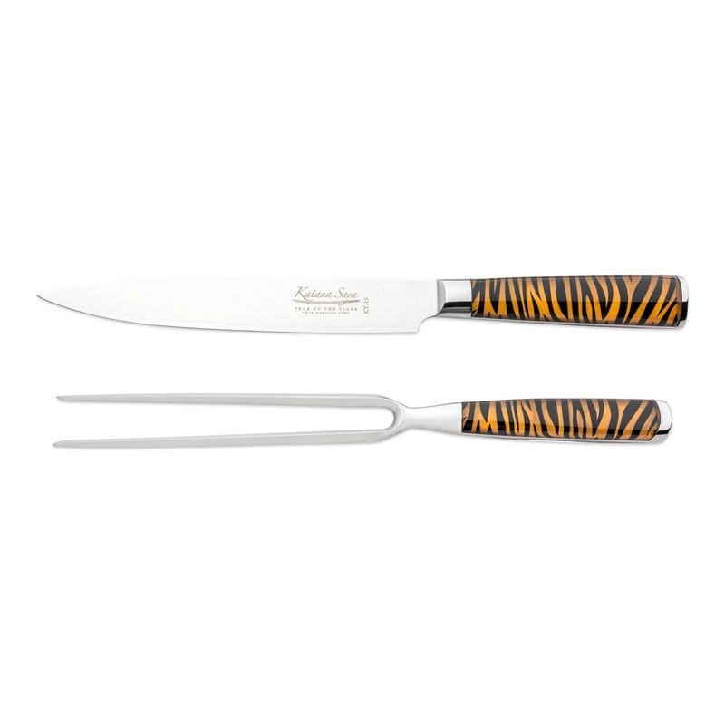 Katana Saya Katana Tiger KT-2015/2 Carving Knife and Fork Set