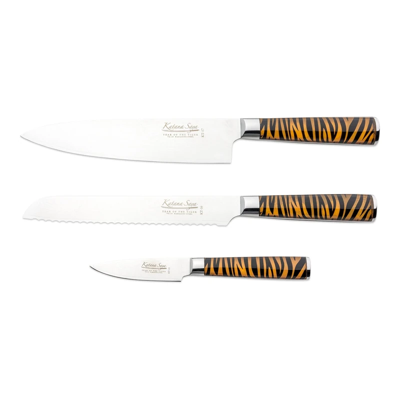Katana Saya Katana Tiger KT-3167 3-Piece Knife Set - Image 1