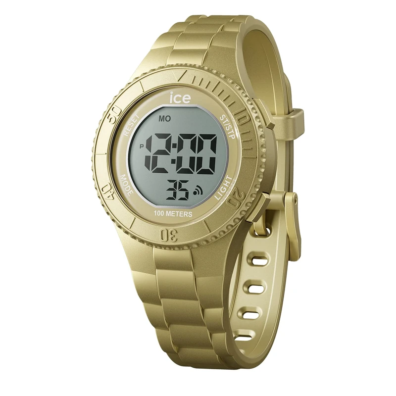 ICE-WATCH - ICE digit Gold metallic - Boy's wristwatch with plastic strap - 021277 (Small)