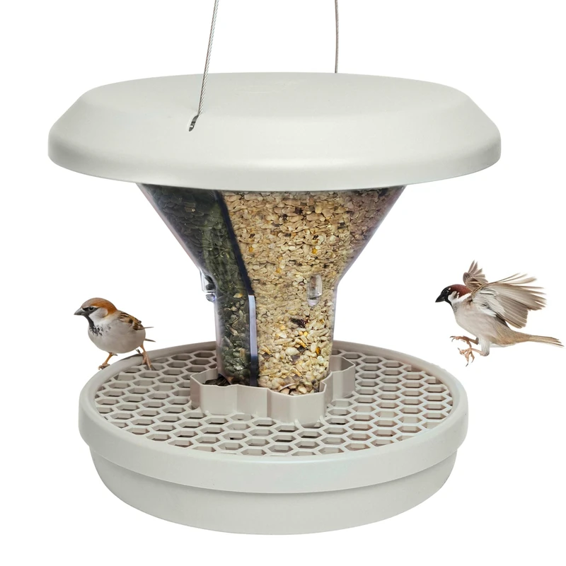 Bird Feeders Hanging Station - Davos - Smart Bird Feeder - No Mess Bird Seed - Seed Tray - Gardening Gifts - Bird Watching Gifts - Bird Table - Robin Food - Blackbird
