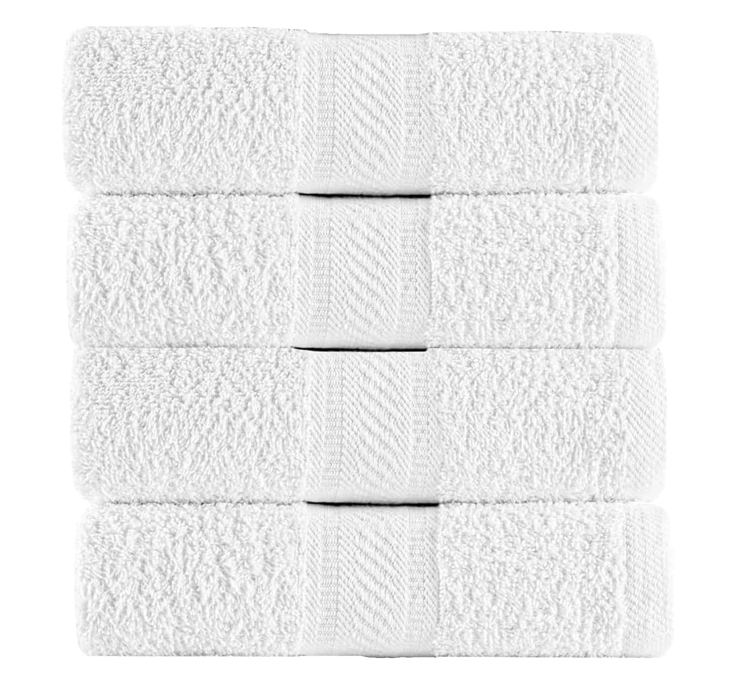 SweetNeedle Bath Towels - Set of 4 Bathroom Bath Sheets White, 70x140 cm - Hotel Quality 100% Cotton, Quick Dry, Light Weight, Highly Absorbent for Shower, Spa, Beach, Pool, Daily Use, Gift