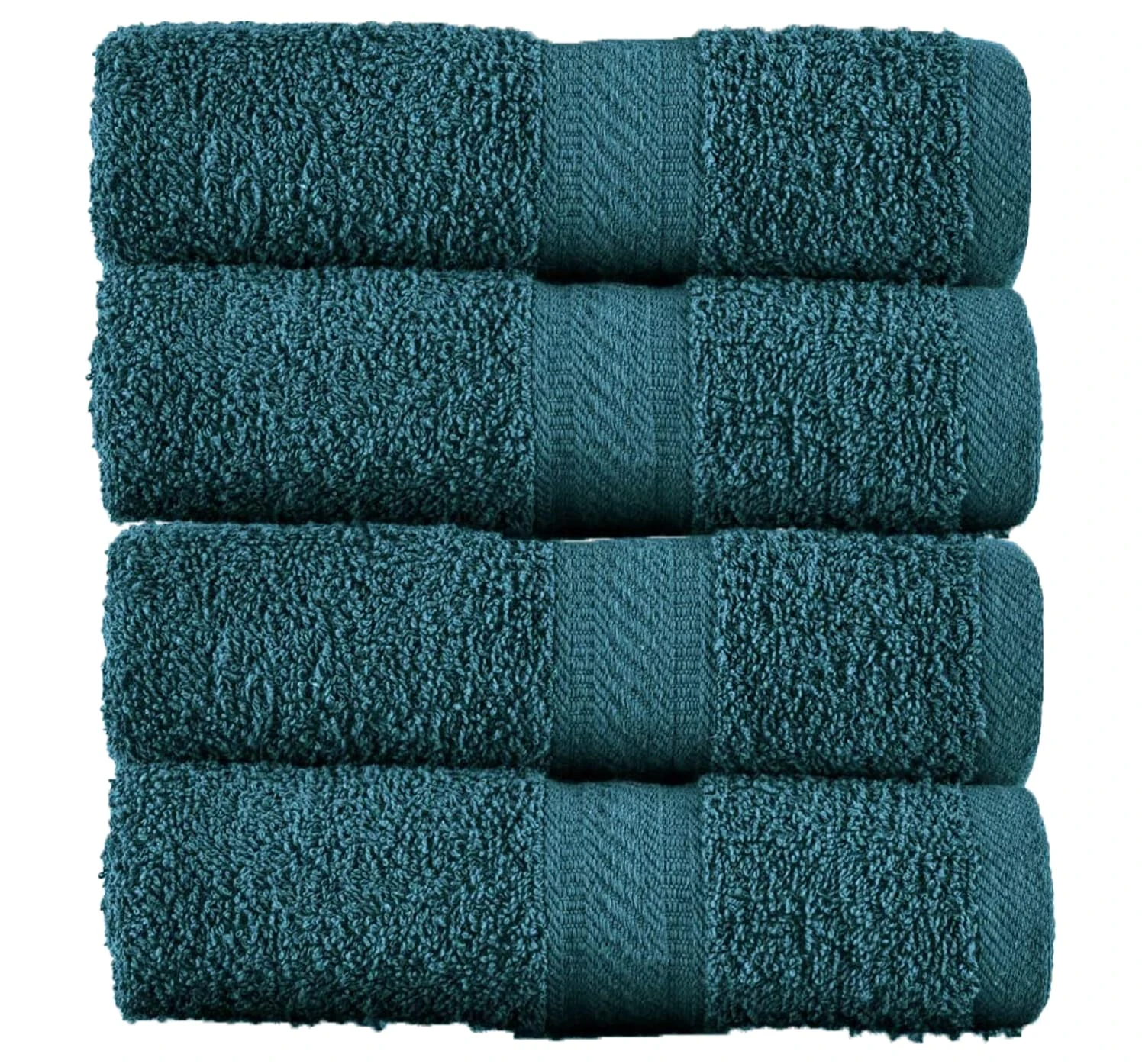 SweetNeedle Bath Towels - Set of 4 Bathroom Bath Sheets Teal, 70x140 cm - Hotel Quality 100% Cotton, Quick Dry, Light Weight, Highly Absorbent for Shower, Spa, Beach, Pool, Daily Use, Gift