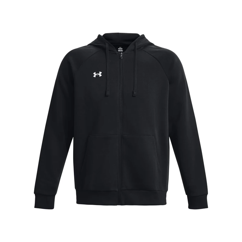 Under Armour Men's UA Rival Fleece FZ Hoodie Shirt Black