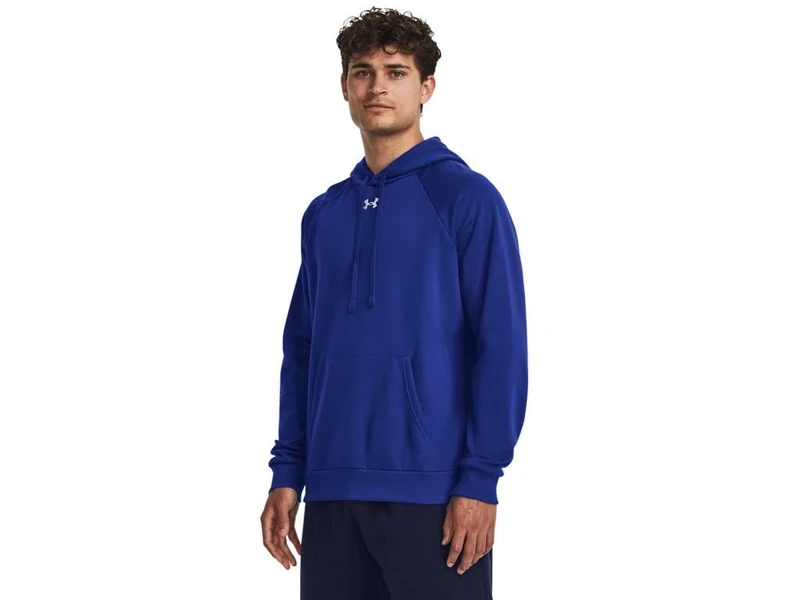 Under Armour Men's Rival Fleece Fitted Hoodie, (400) Royal/White, 4XL Lang