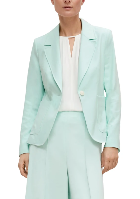 comma Women's 60.2.61.15.152.2129457 Blazer, 6003 Turquoise, 10