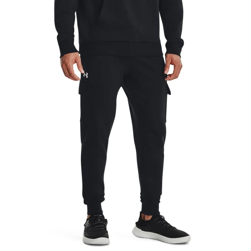 Under Armour UA Rival Fleece Cargo Jogger - Black / / White - XXL