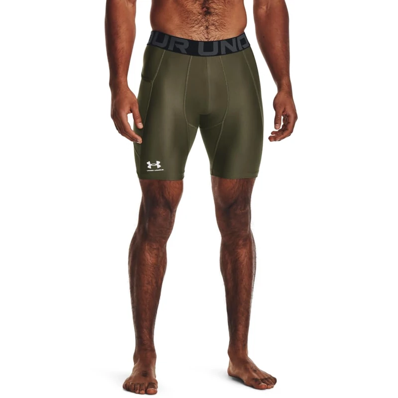 Under Armour Men's UA HG Armour Long Shorts, Lightweight Men's Running Shorts, Sweat-Wicking and Quick-Drying Base Layer, Compression Shorts for Men