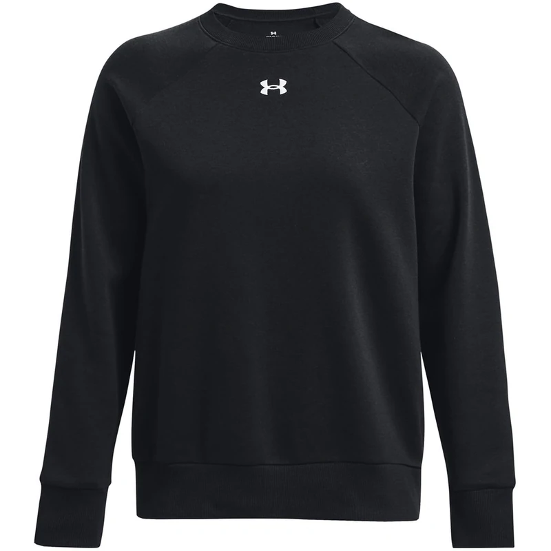 Under Armour Women's UA Rival Fleece Crew Shirt Black
