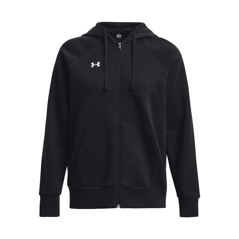 Under Armour Women's UA Rival Fleece FZ Hoodie Shirt Black