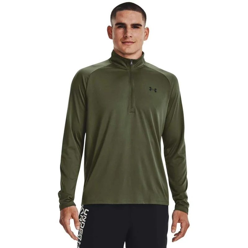 Under Armour Men's UA Tech ½ Zip Long Sleeve Green