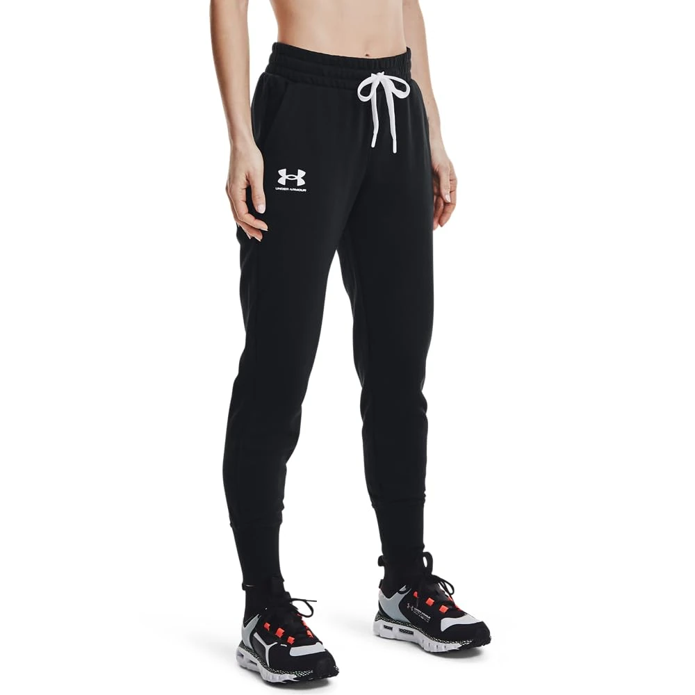 Under Armour Women's UA Rival Fleece Jogger Shorts Black