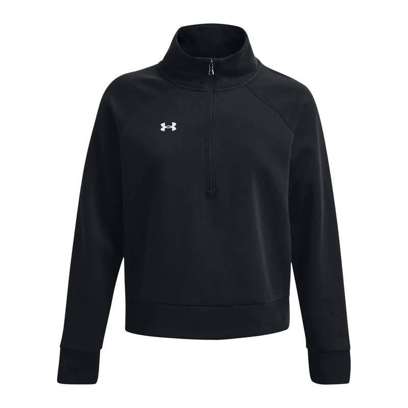 Under Armour Women's UA Rival Fleece HZ Shirt Black