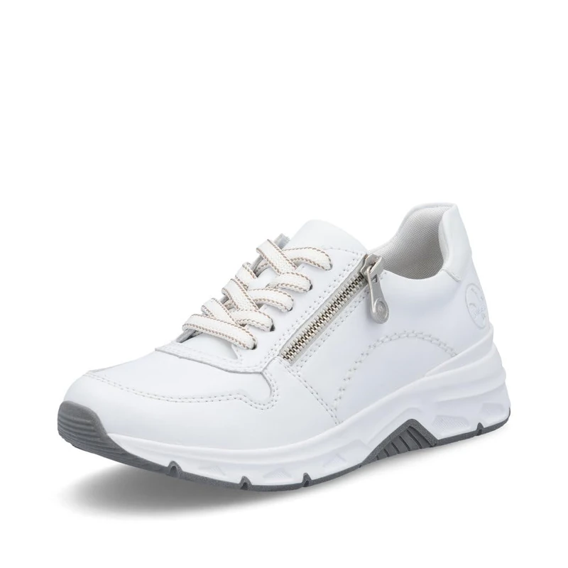 Rieker Women Trainers 48134, Ladies Low-Tops,Removable Insole,Low Shoe,Street Shoes,Leisure,Sporty,White (Weiss / 81),36 EU / 3.5 UK