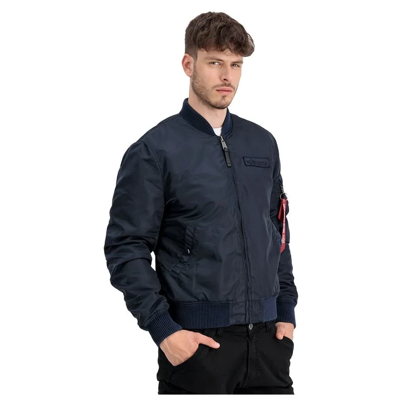 Alpha Industries Men's MA-1 VF Authentic Overdyed Bomber Jacket, Rep.Blue, M