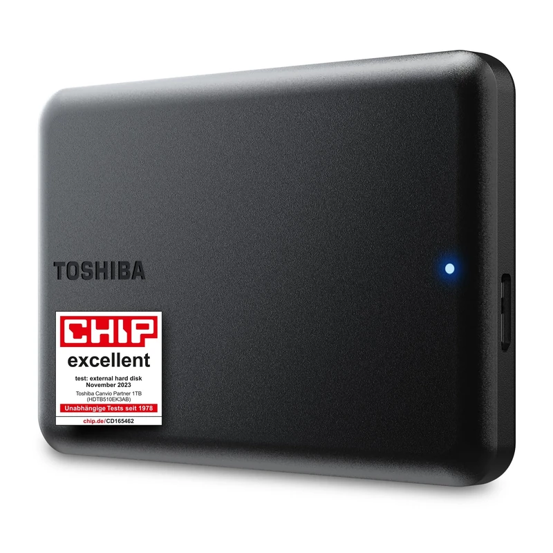 Toshiba Canvio Partner 1TB Portable Hard Drive - USB 3.2, Mac/Win