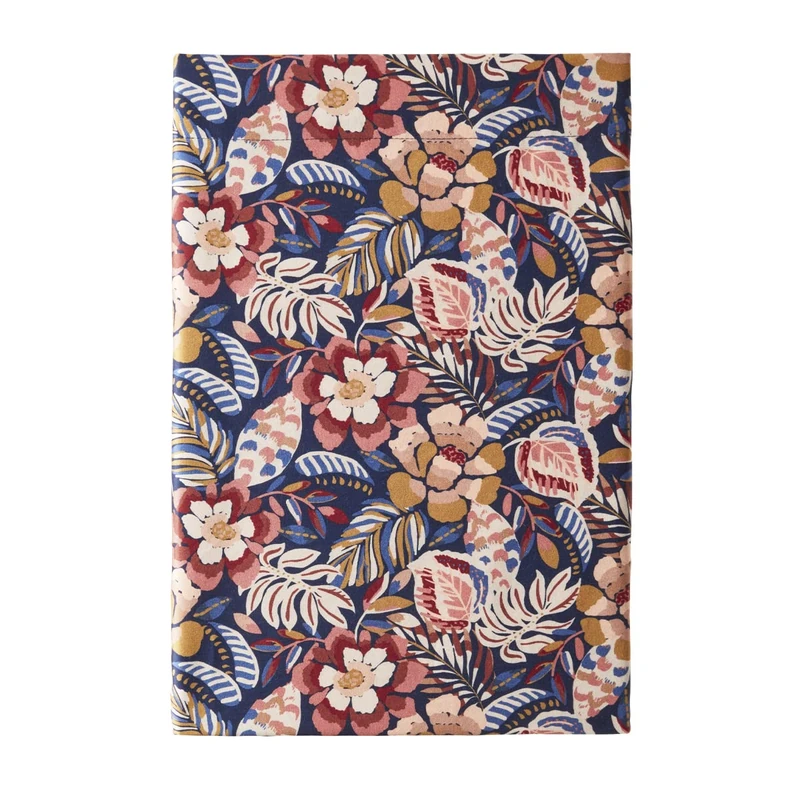 Essix Printed Cotton Sateen Flat Sheet 180 x 290 cm Folk Flowers