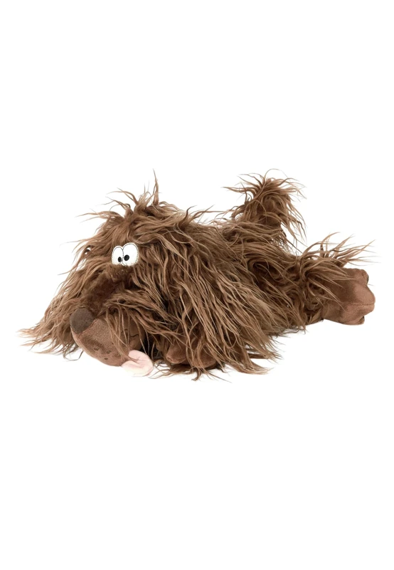 Sigikid Zottle Lottle, BeastsTown Cuddly Toy: Collect, Gift, Play, Cuddle, Recommended for Children and Adults from 3 to 99 Years, Polyester, Medium Brown/Dog, 30 x 14 x 17 cm