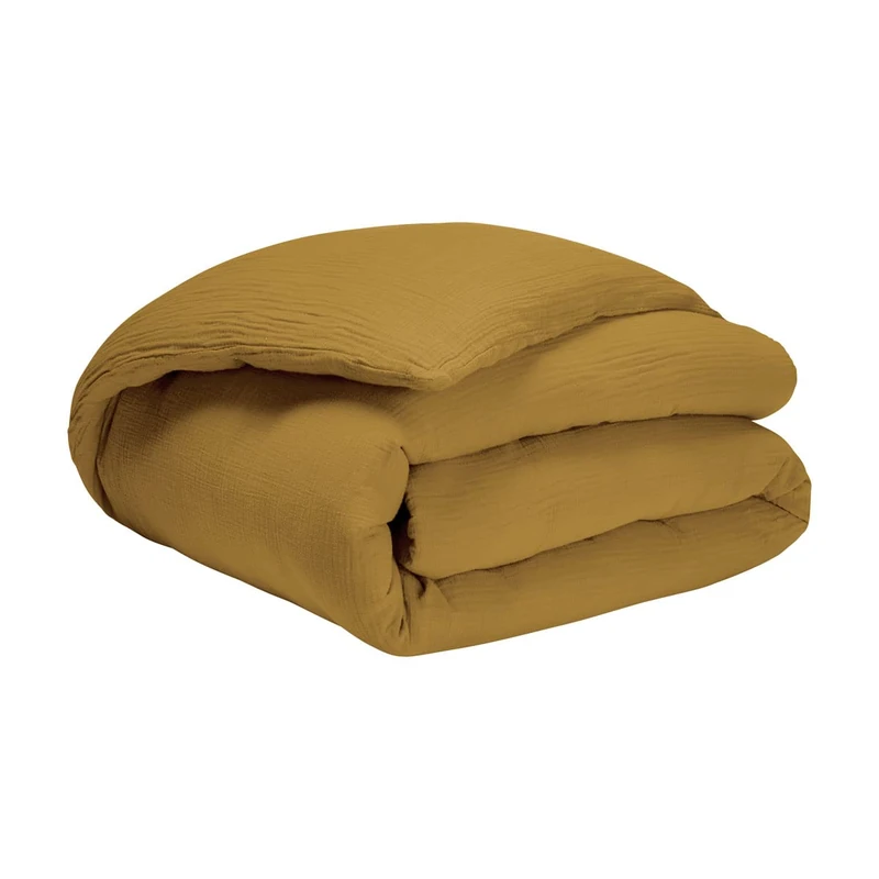 Essix Duvet Cover - Washed Cotton Gauze - Tenderness - Camel - 140 x 200 cm