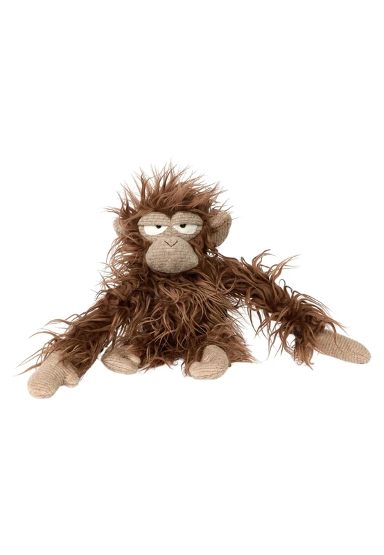 Sigikid BeastsTown 39697 Monkey Chimp Jump, Cuddly Toy: Collecting, Gifting, Playing, Cuddling, Children Adults, 3 to 99 Years, Medium Brown/Monkey, 36 x 13 x 12 cm