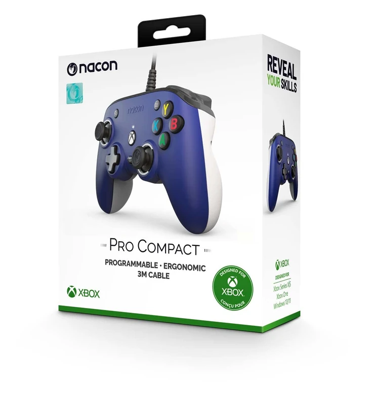 NACON Offizielle Xbox Series Pro Compact Controller, Farbe: Blau. - Image 1