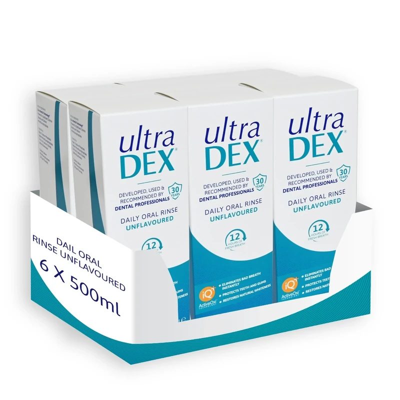 UltraDEX Daily Oral Rinse Original, 6 x 500ml, Clear
