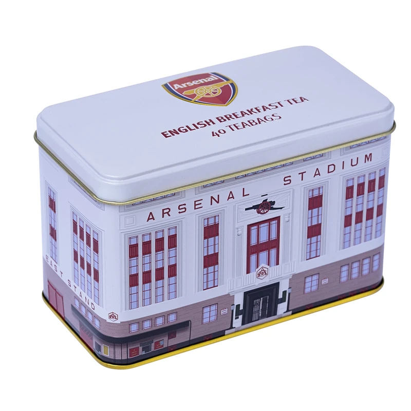 New English Teas Arsenal Highbury Tea Tin with 40 English Breakfast Teabags
