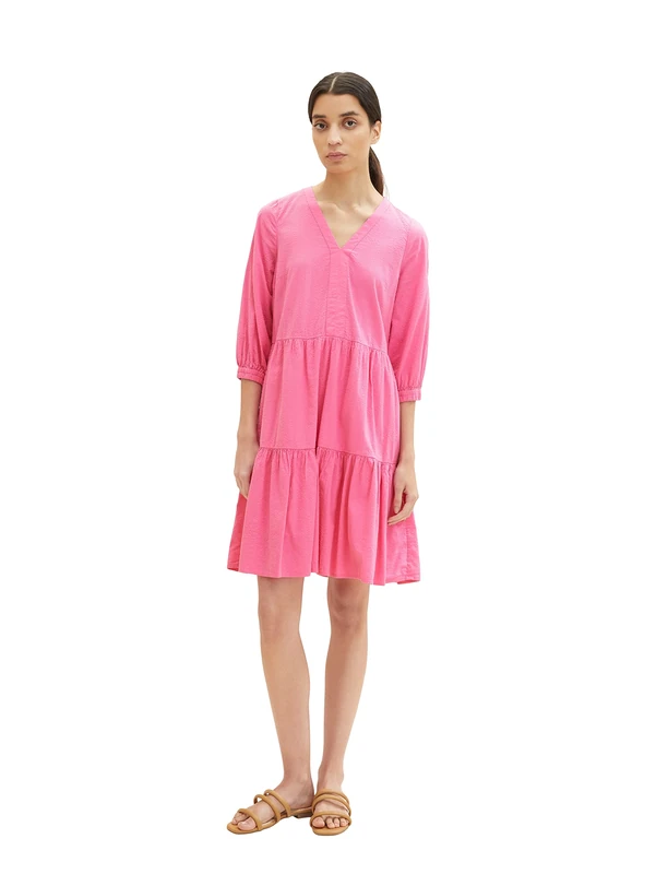 TOM TAILOR Women's 1036653 Dress, 31647 - Nouveau Pink, 42