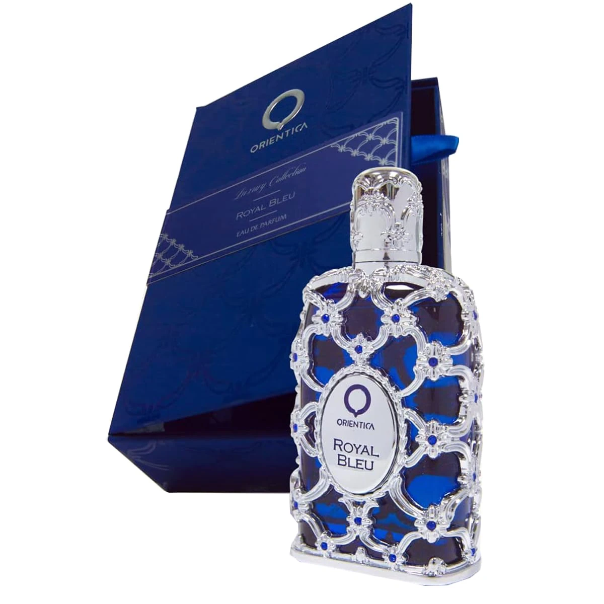 Orientica Royal Bleu Eau de Parfum 80ml, Luxurious Unisex Arabian Perfume Spray, Long Lasting Floral Amber Fresh Jasmine Fragrance