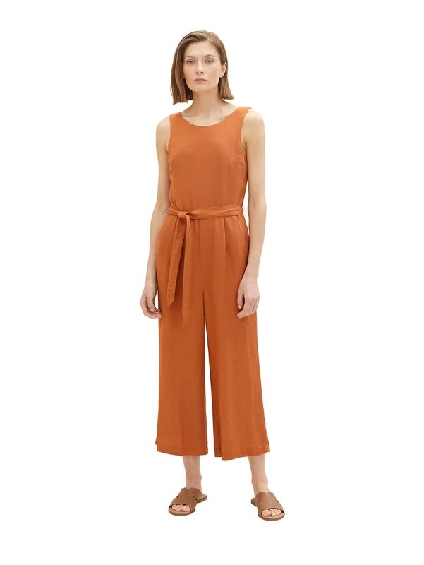 TOM TAILOR Women's 1036671 Jumpsuit, 31650-Terracotta Brown, 36