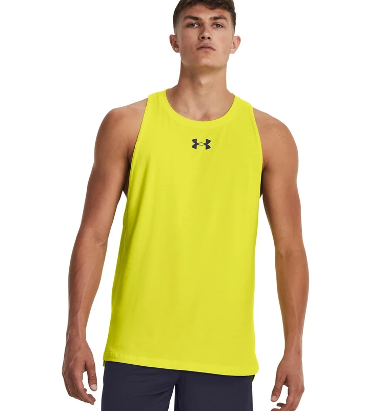 Under Armour Men's Baseline Cotton Tank - Flash Light/Steel - Image 1