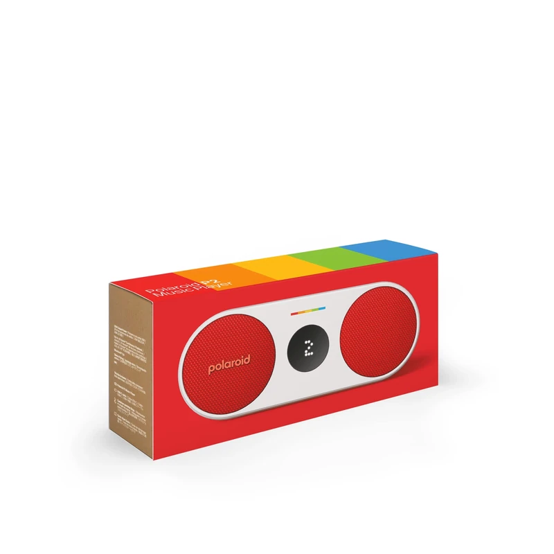 Polaroid P2 Music Player (Red) - Powerful Portable Wireless Bluetooth Speaker Rechargeable with Dual Stereo Pairing - Image 1