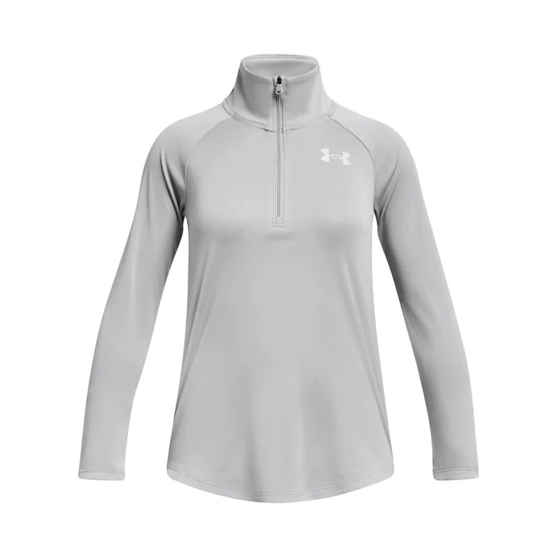 Under Armour Girl's UA Tech Graphic 1/2 Zip, Long Sleeve Girl's Running Top with Half Zip, Sports Top for Athletics, Football Training, and More, Loose and Lightweight Kids Activewear, YSM