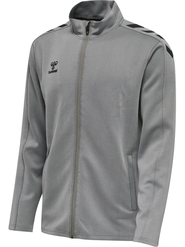 hummel Hmlcore Multisport Zip Jacket Adult Size Grey Melange - Image 1