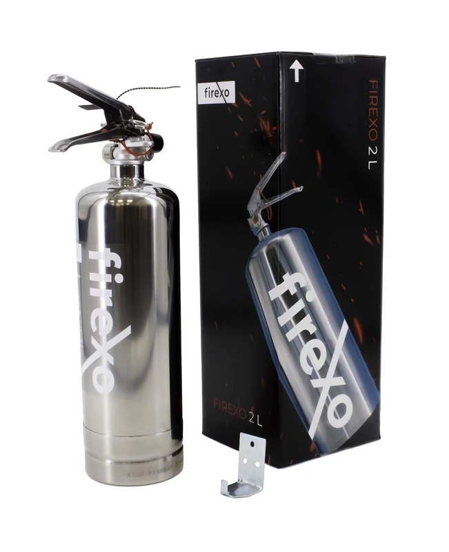 Firexo Stainless Steel Fire Extinguisher - 2L All-in-One