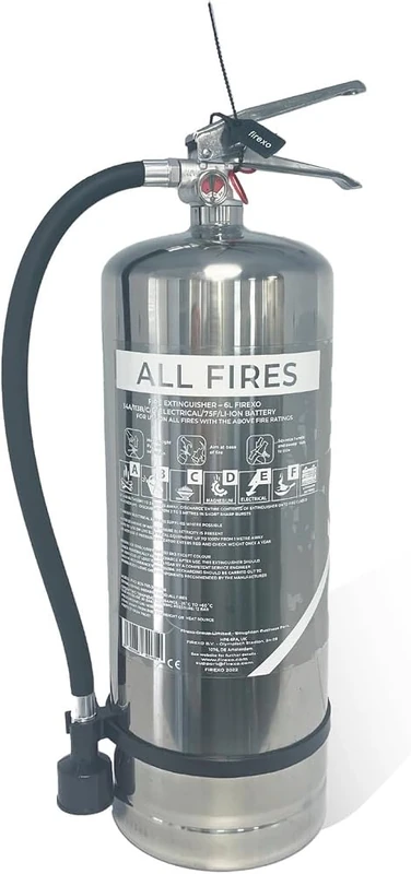 Firexo 6L Stainless Steel Fire Extinguisher - All Fire Types