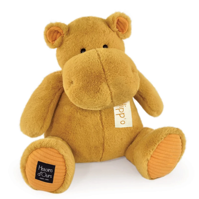 Doudou et Compagnie Histoire d'ours Hippo Plush - Ochre - 40cm